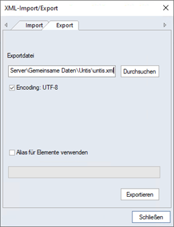 Untis Screenshot xml Export