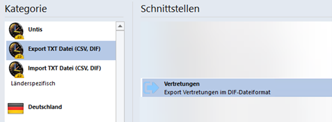 Screenshot Export Vertretungen