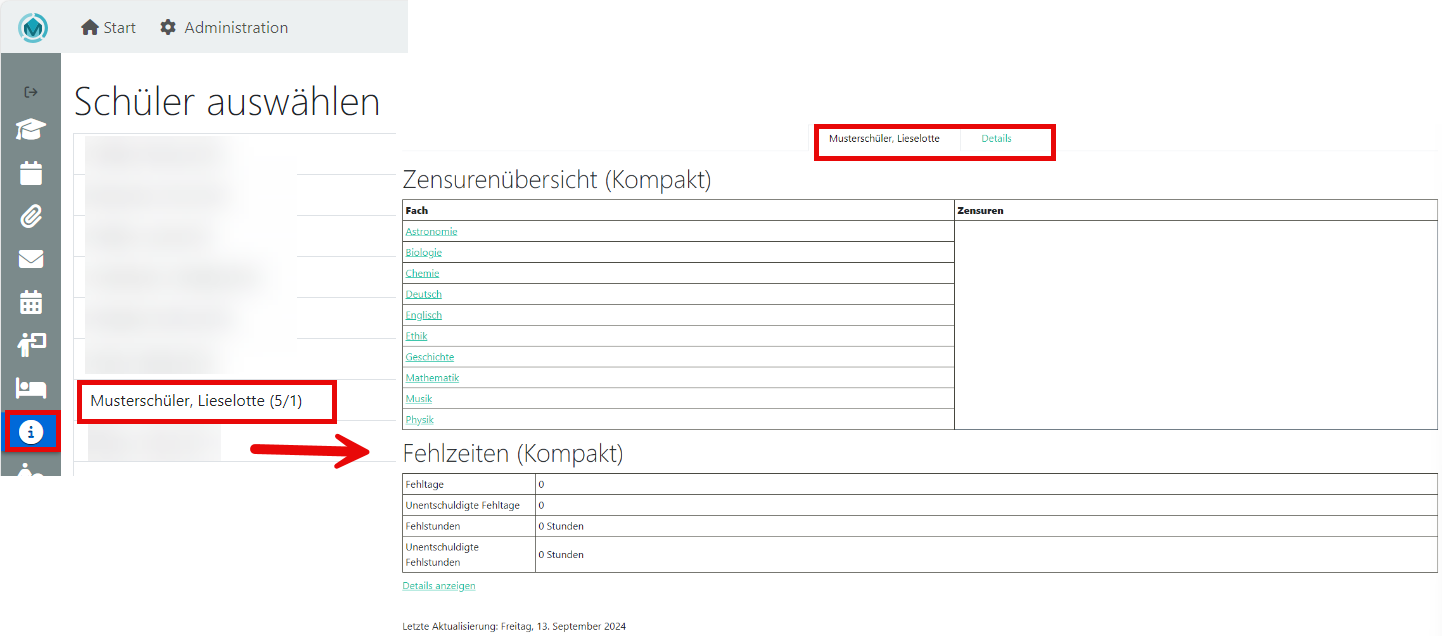 Screenshot Ansicht Homeinfopoint