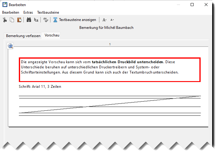 Screenschot Vorschau