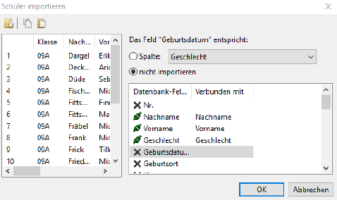 Dialog Schüler Import 2