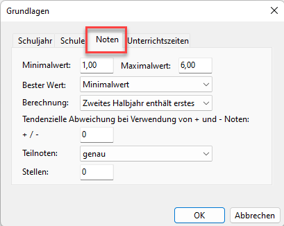 Dialog Grundlagen Noten