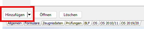 Screenshot Schaltfläche hinzufügen