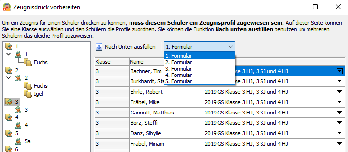 Screenshot Formular zuweisen