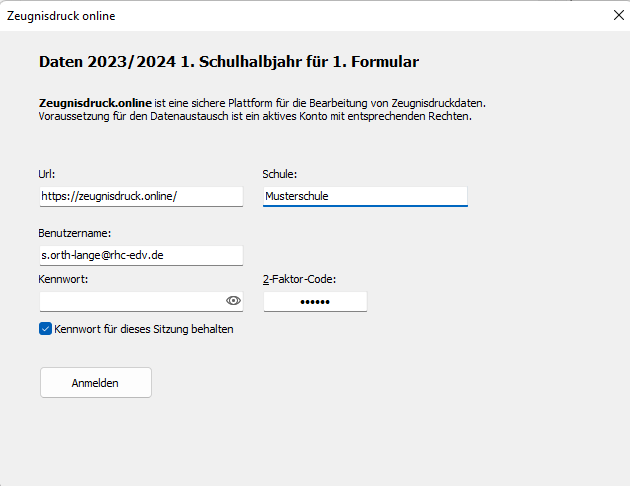 Dialog Datenabgleich PRIME LINE